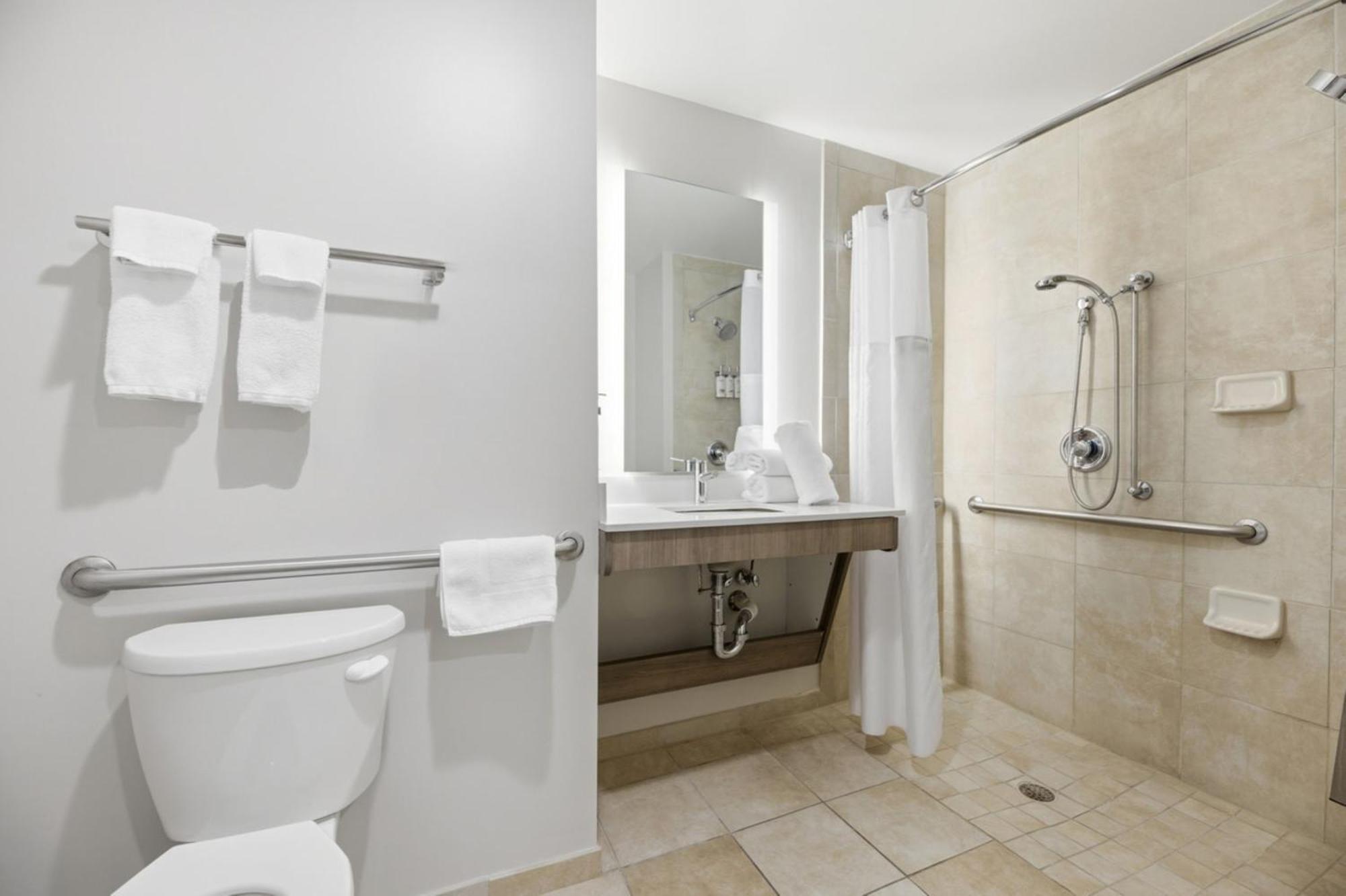 Standard King Room Mobility Accessible Roll Shower