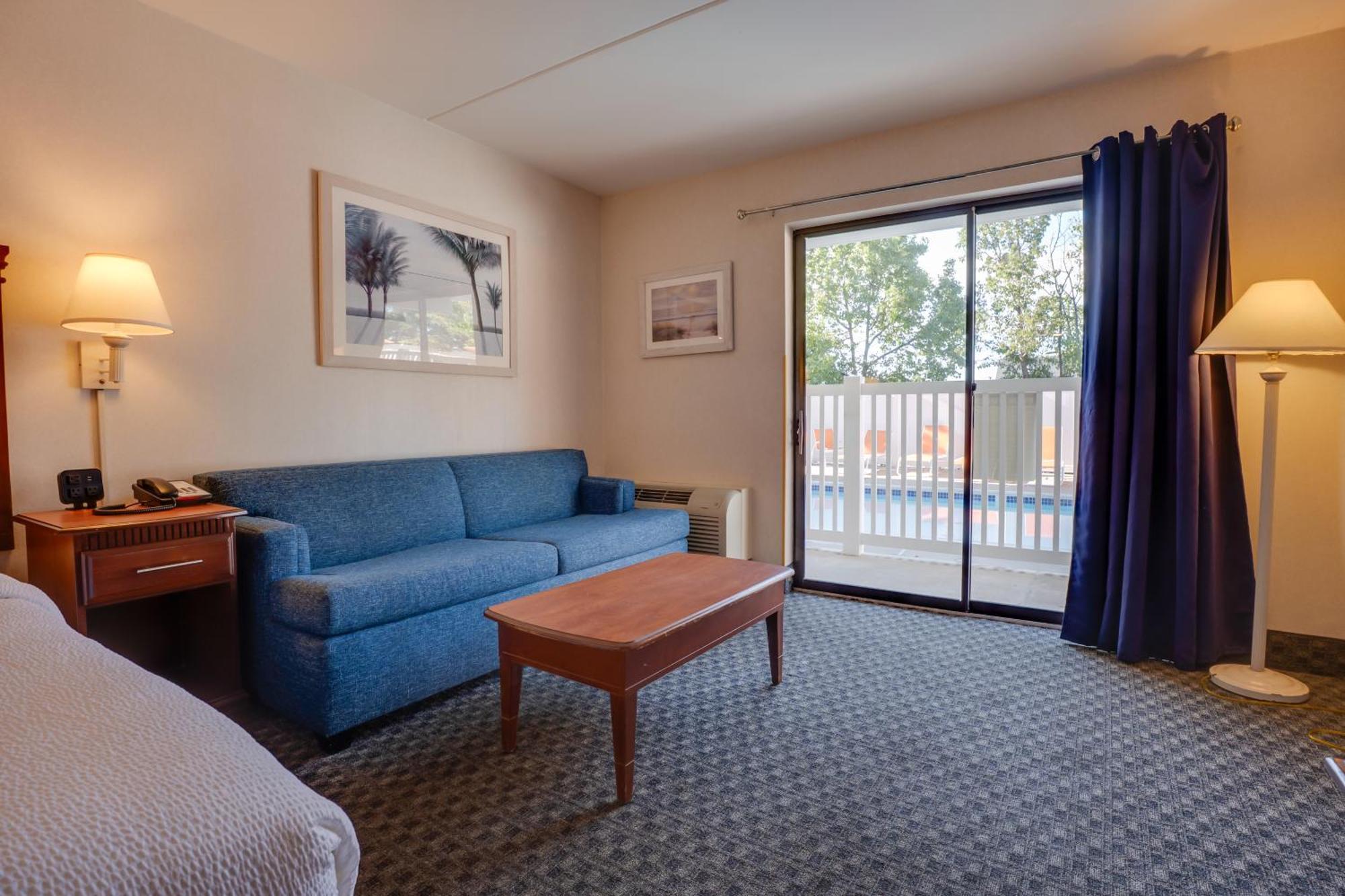 King Room Sleeper Sofa Pool View