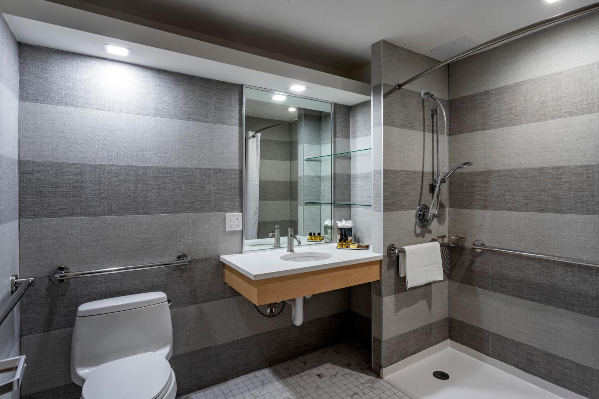 King Room Mobility Hearing Accessible Roll Shower