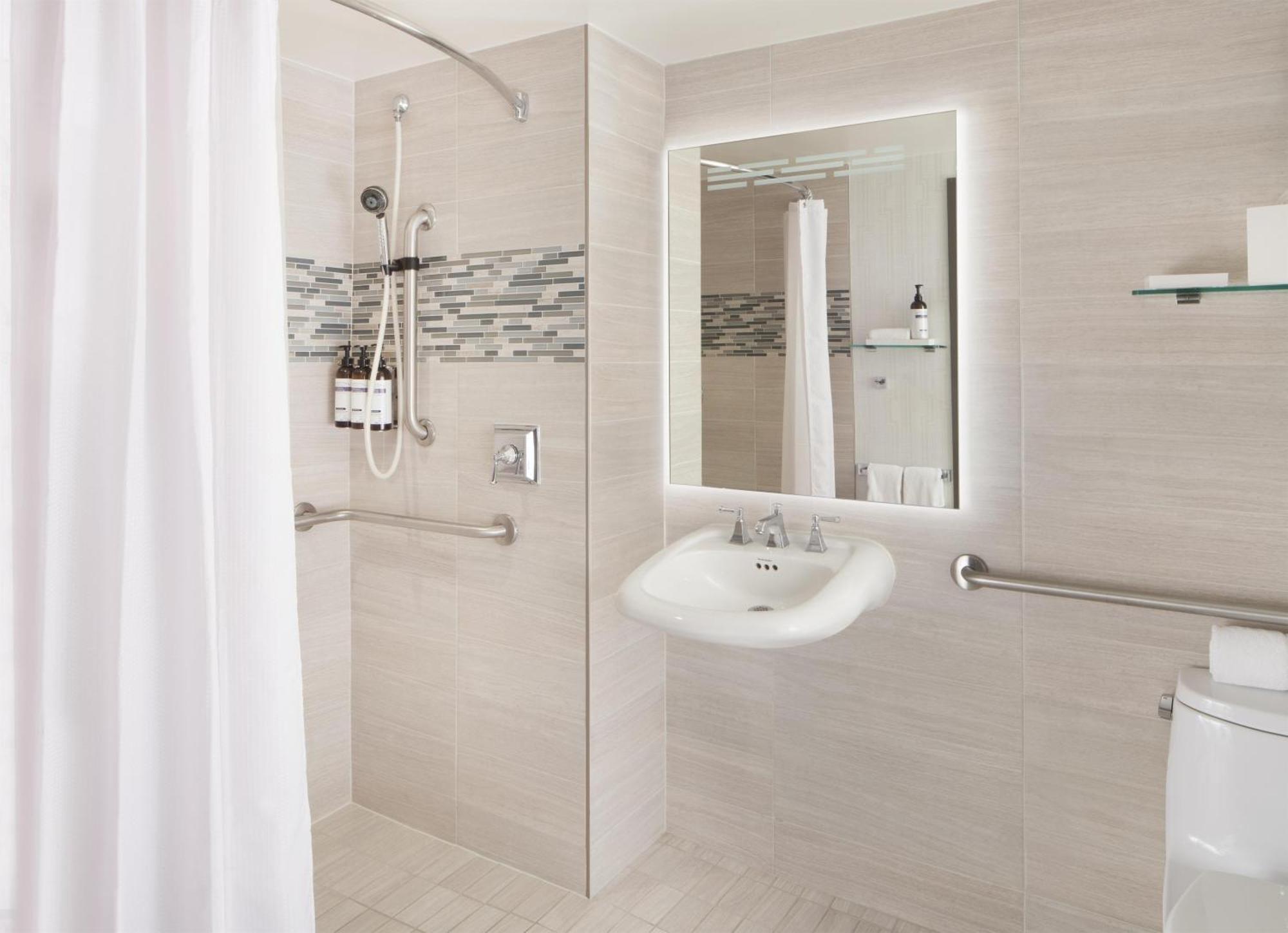 Queen Room Two Queen Beds Accessible Shower Disability Access