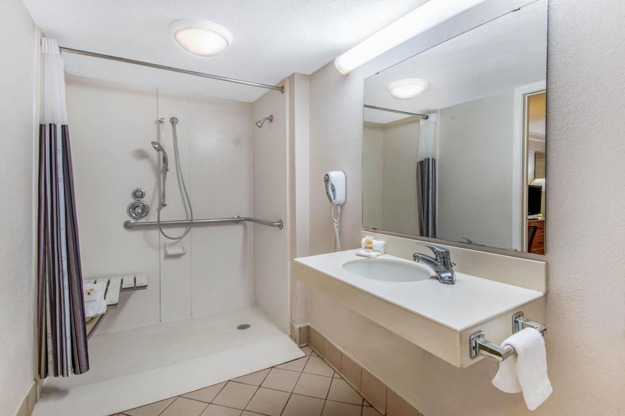Deluxe King Room Roll Shower View Mobility Accessible or Non-Smoking