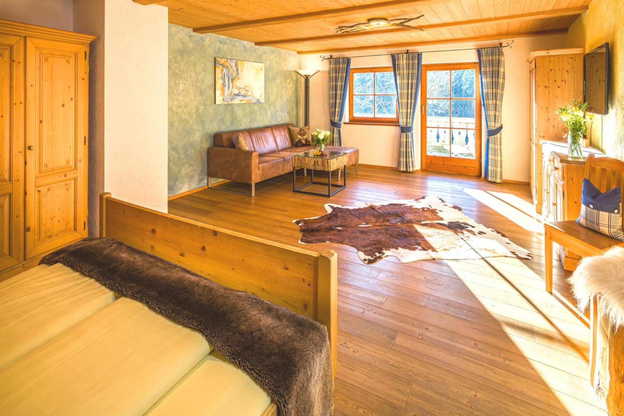 Junior Double Suite Sofa Bed Balcony Mountain View