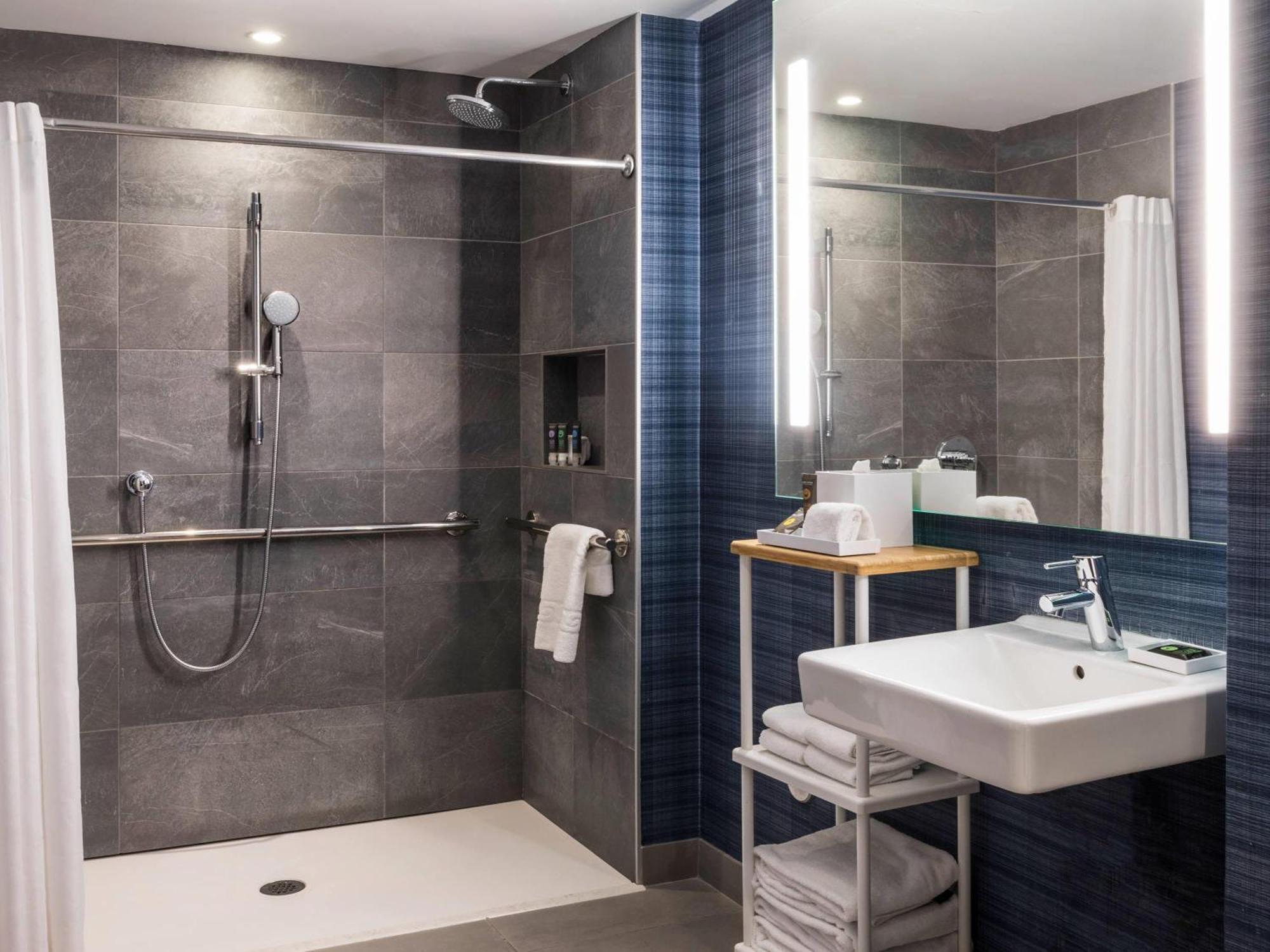 Superior King Room Roll Shower City Park View Mobility Accessible