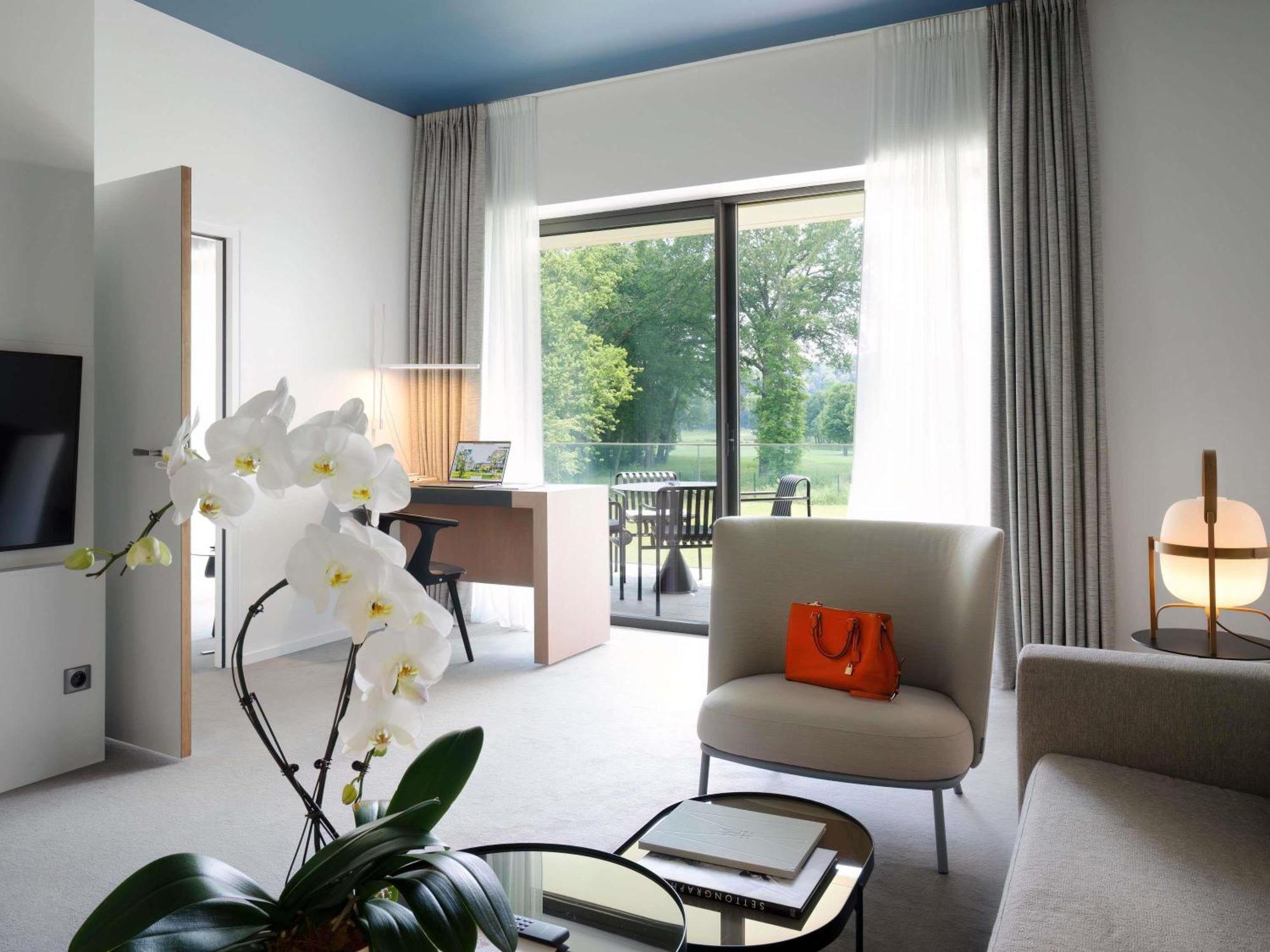 Executive Suite One King Bed Sofa Forest View