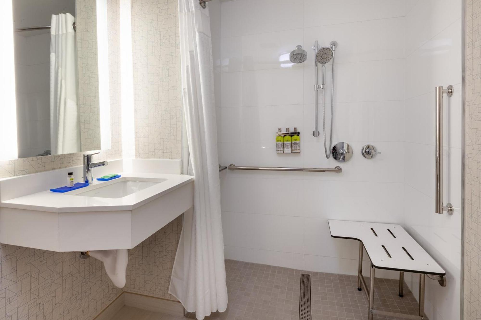 Double Room Two Double Beds Hearing Accessible Roll Shower