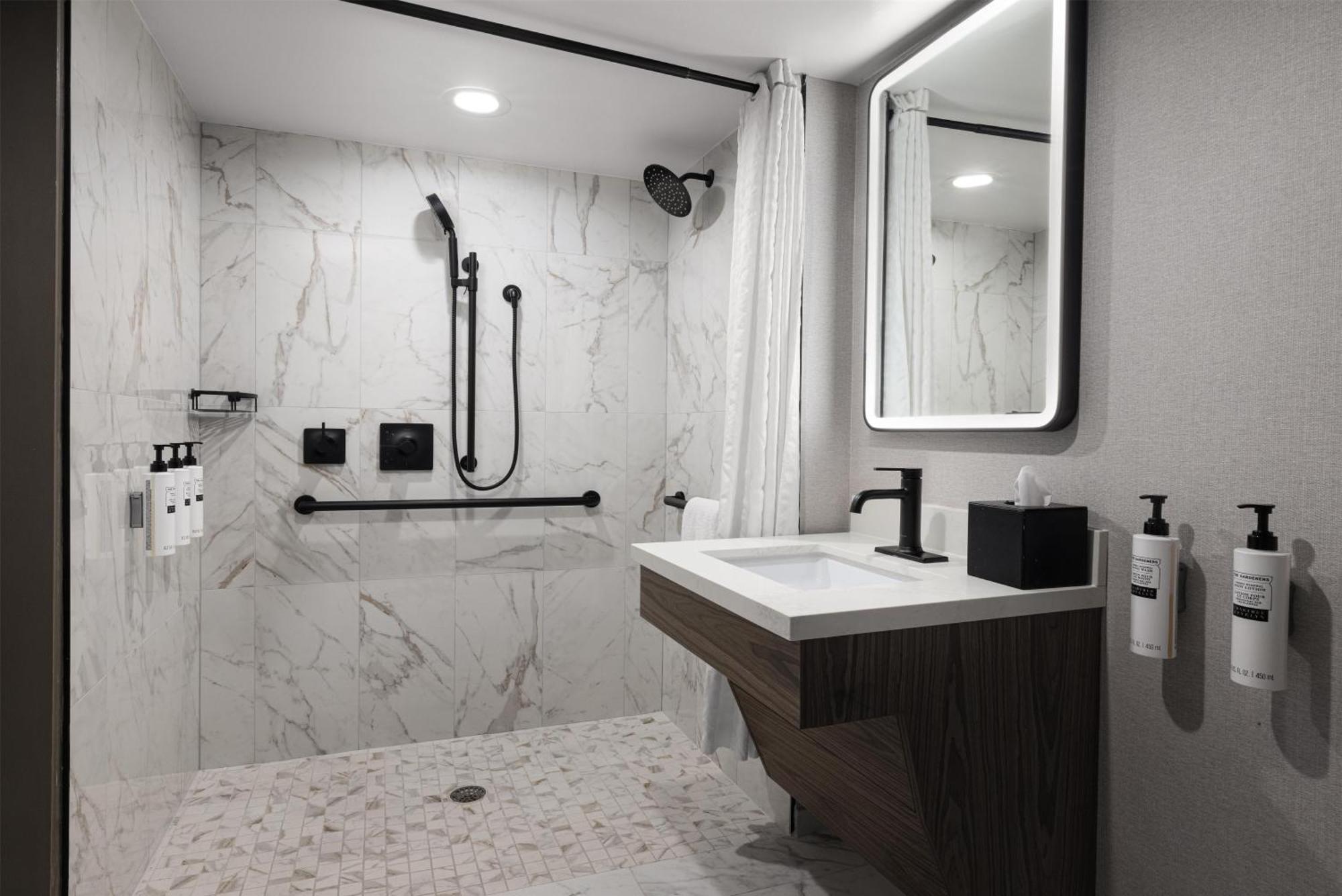 Double Room Roll Shower Patio Mobility Accessible