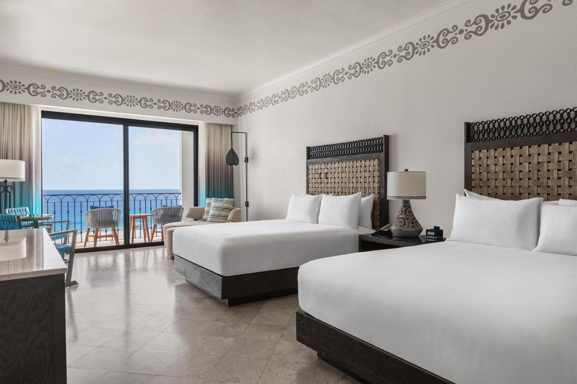 Deluxe Oceanfront Queen Room Two Queen Beds Balcony