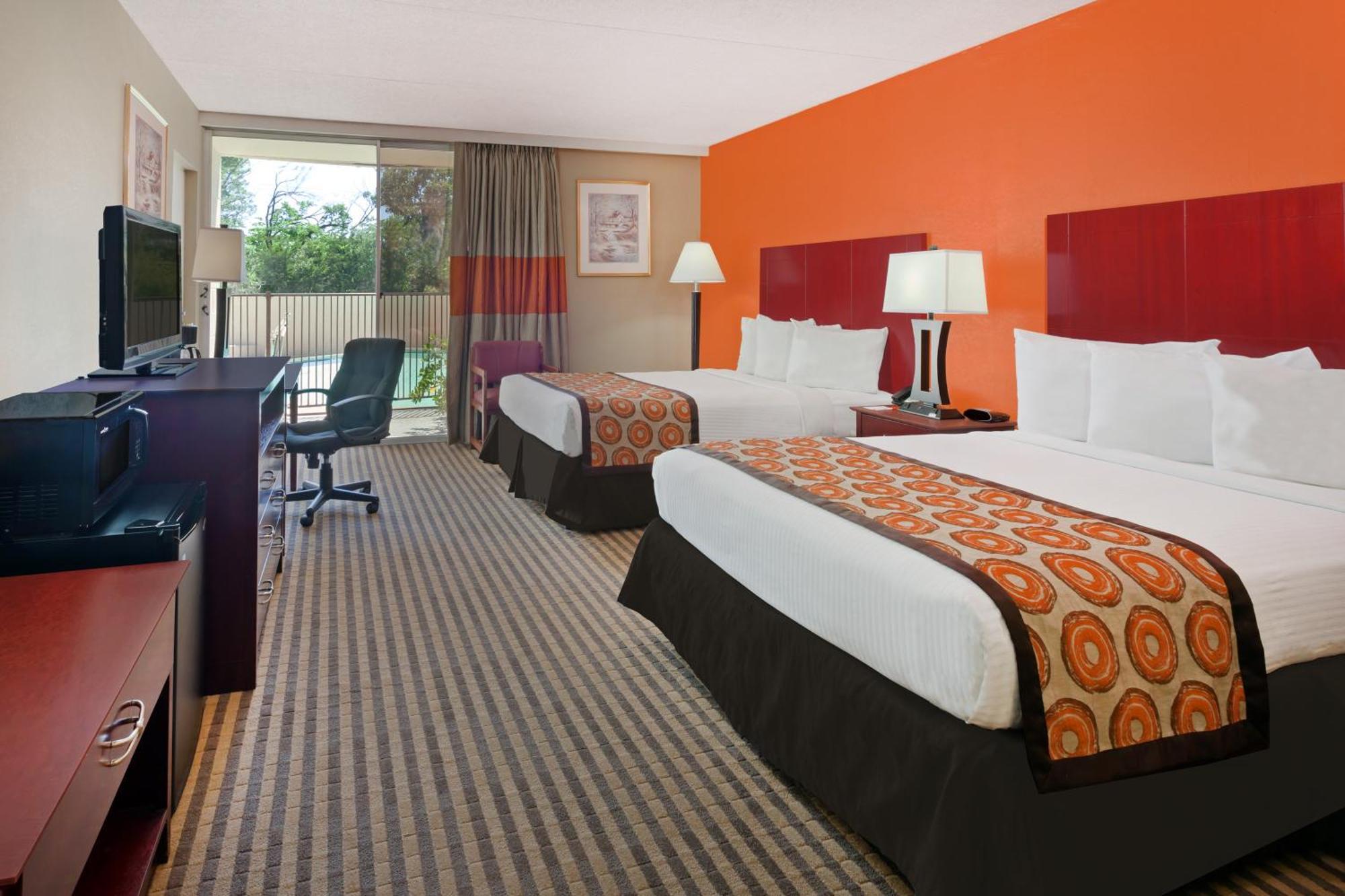 Queen Room Two Queen Beds Roll Shower Mobility or Hearing Accessible Non-Smoking