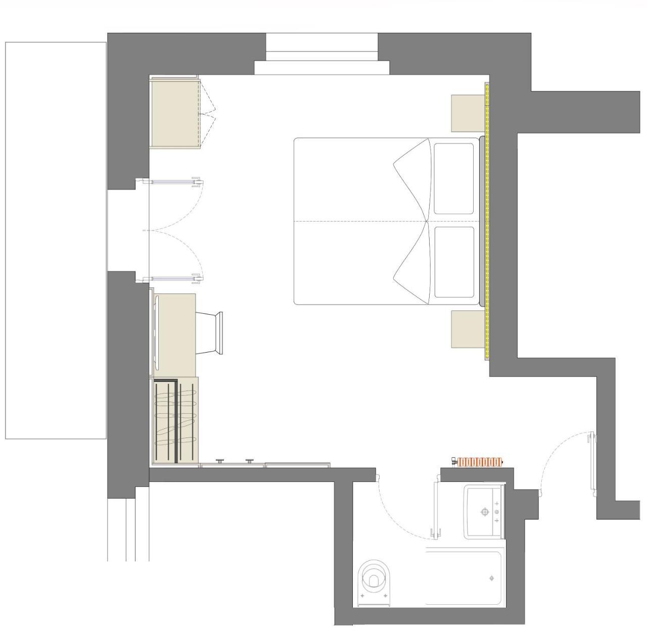 Doppel-/Zweibettzimmer mit Panoramablick