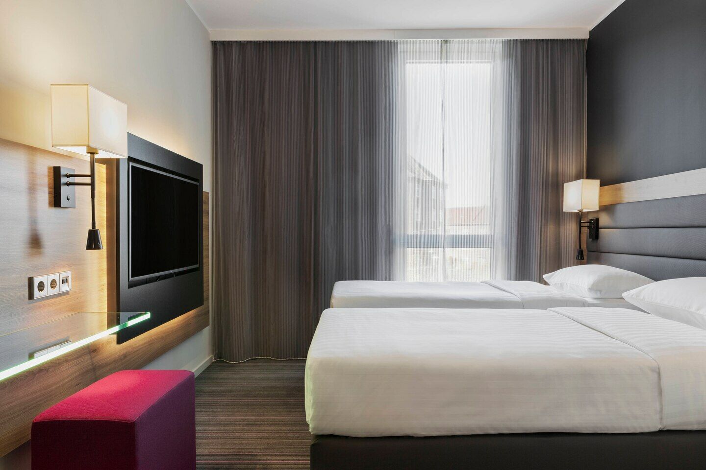 Moxy Twin Sleeper Room City View