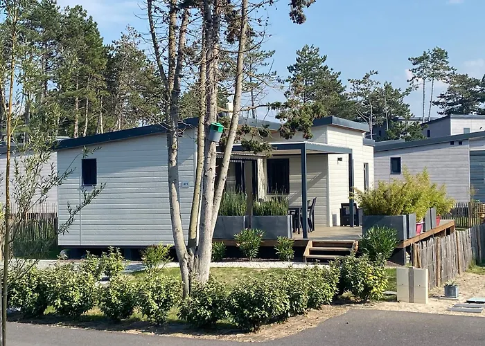 Le chalet de Patou à l'Edune résidence de vacances location wifi inclus piscine couverte chauffée à 150m de la plage Jullouville