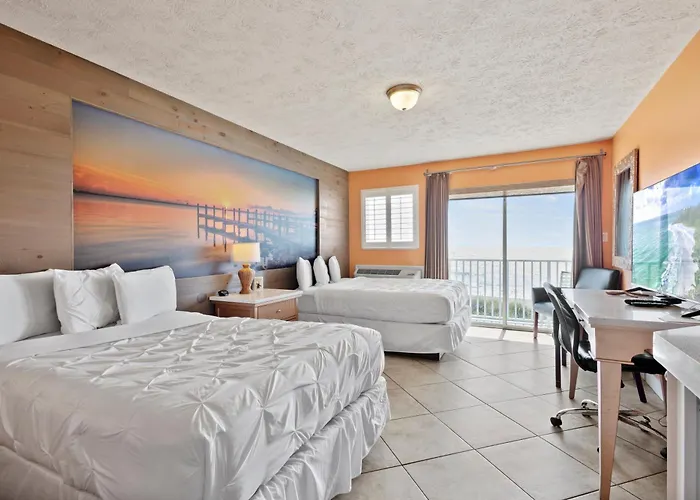 Ocean View Hotel Room With Balcony- 2 Full Beds #24