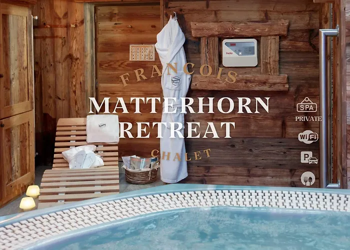 Chalet Matterhorn Francois - Central Alpine Chalet With Private Spa & Breakfast